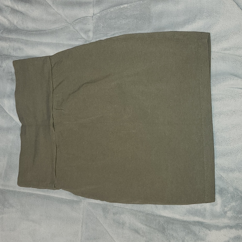 Olive green bodycon skirt